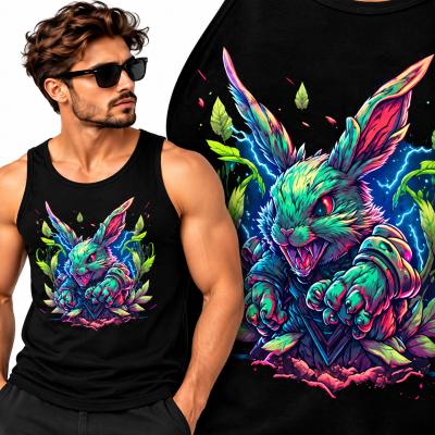 TANK TOP ZWIERZĘTA  BAD RABIT 2